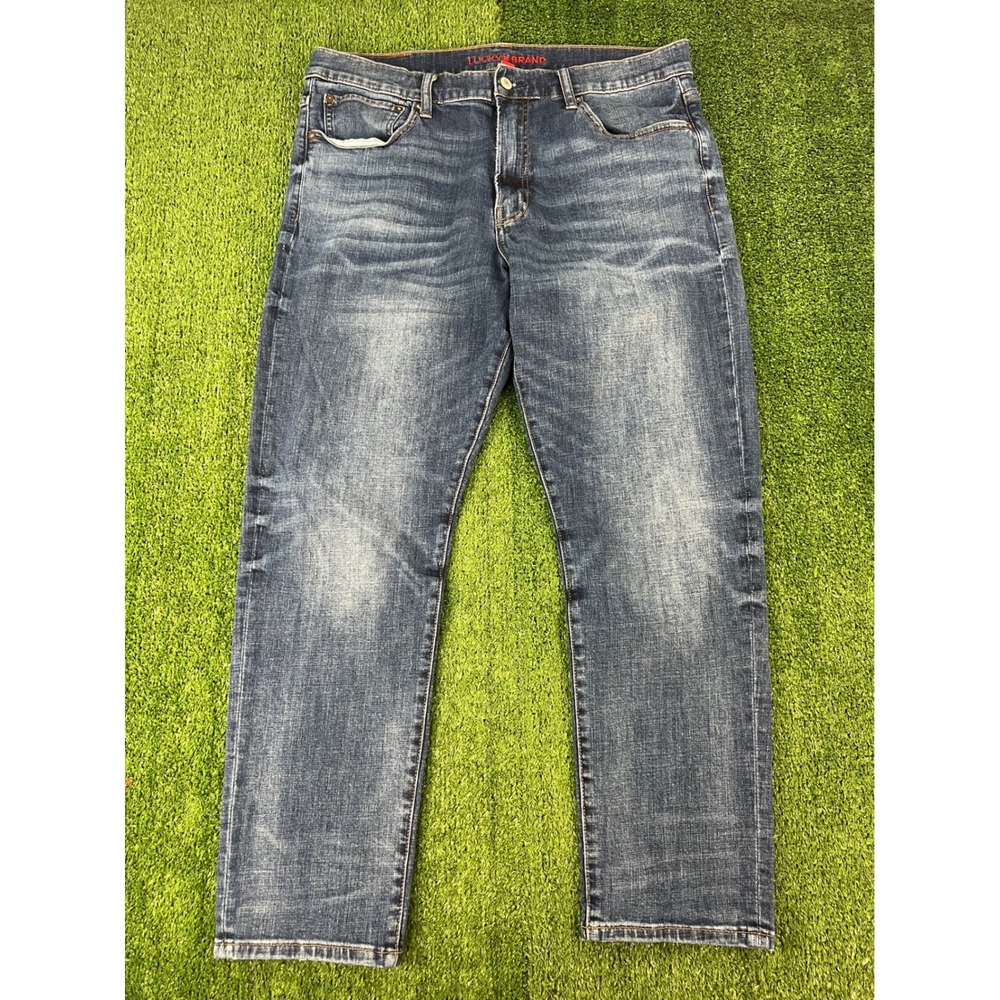 Lucky Brand 412 Athletic Slim Mens Jeans 36x30 Medium Wash Blue Denim Pants